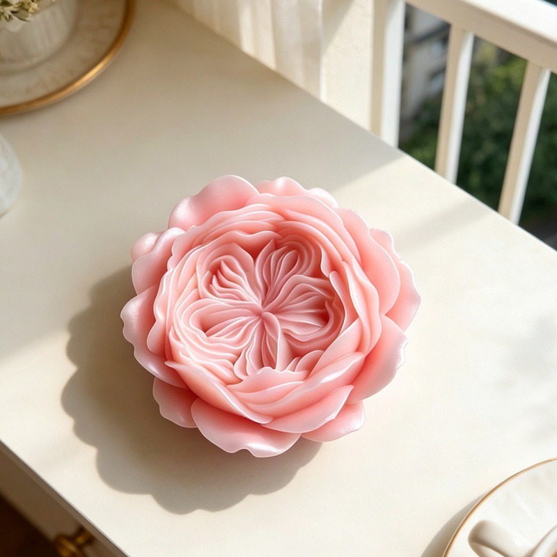 1pcs Gentle Pink Austin Rose S - Candle Making Austin recension och pris
