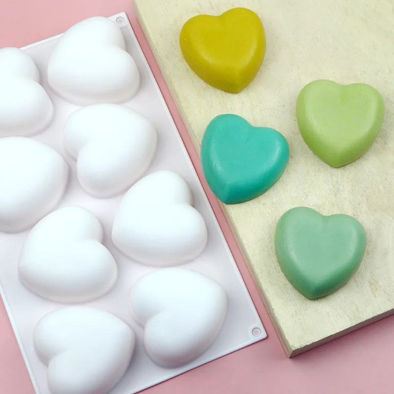 Love Heart Silicone Soap Mold  - Candle Making Workshop recension och pris