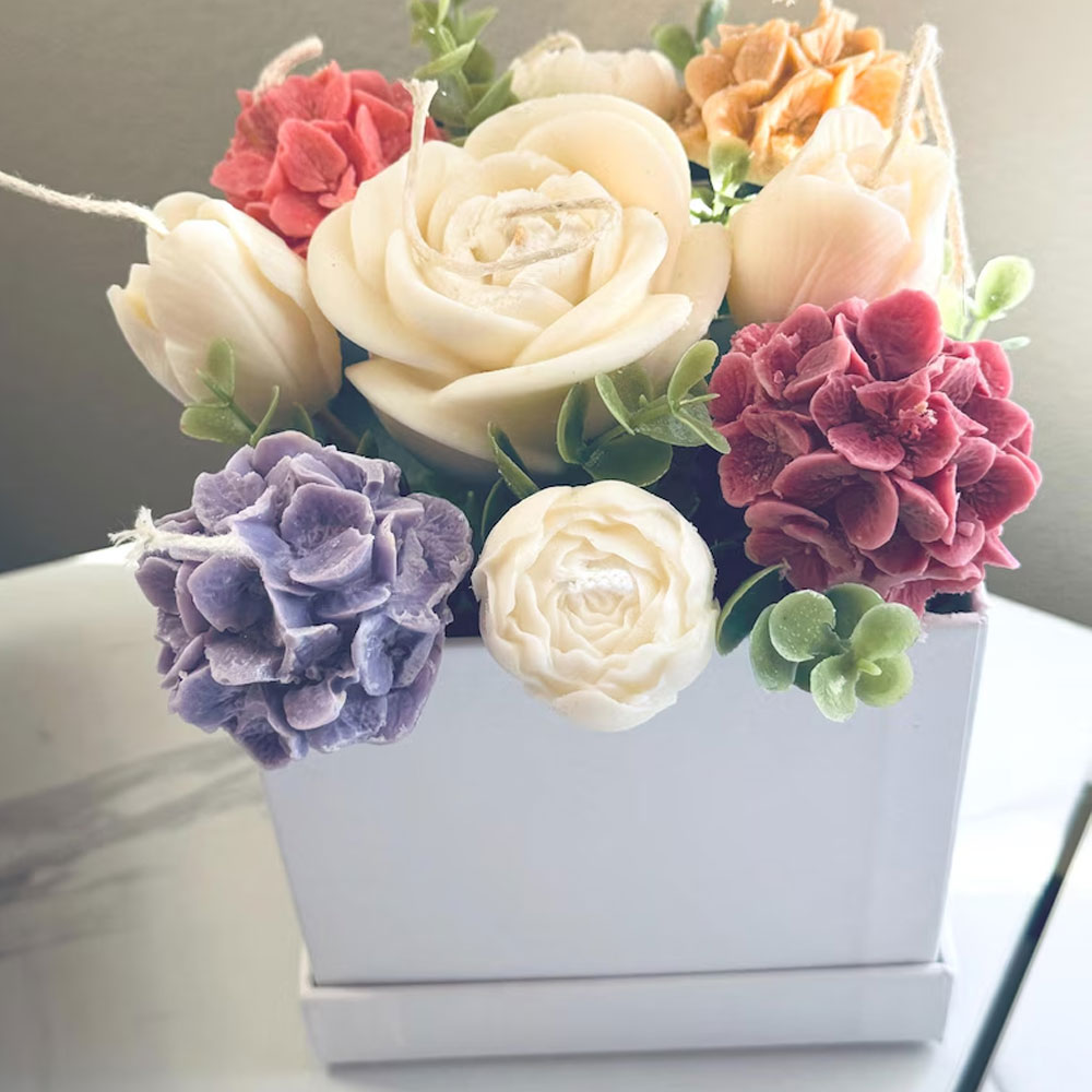Rose Tulip Silicone Candle Mol - Candle Making Austin recension och pris