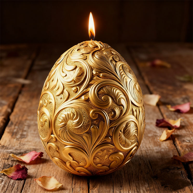 Gilded Baroque Easter Egg Cand - Candle Making Workshop recension och pris
